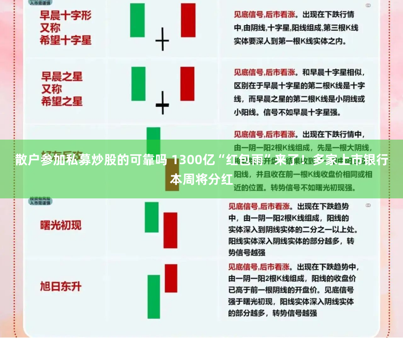 散户参加私募炒股的可靠吗 1300亿“红包雨”来了！多家上市银行本周将分红
